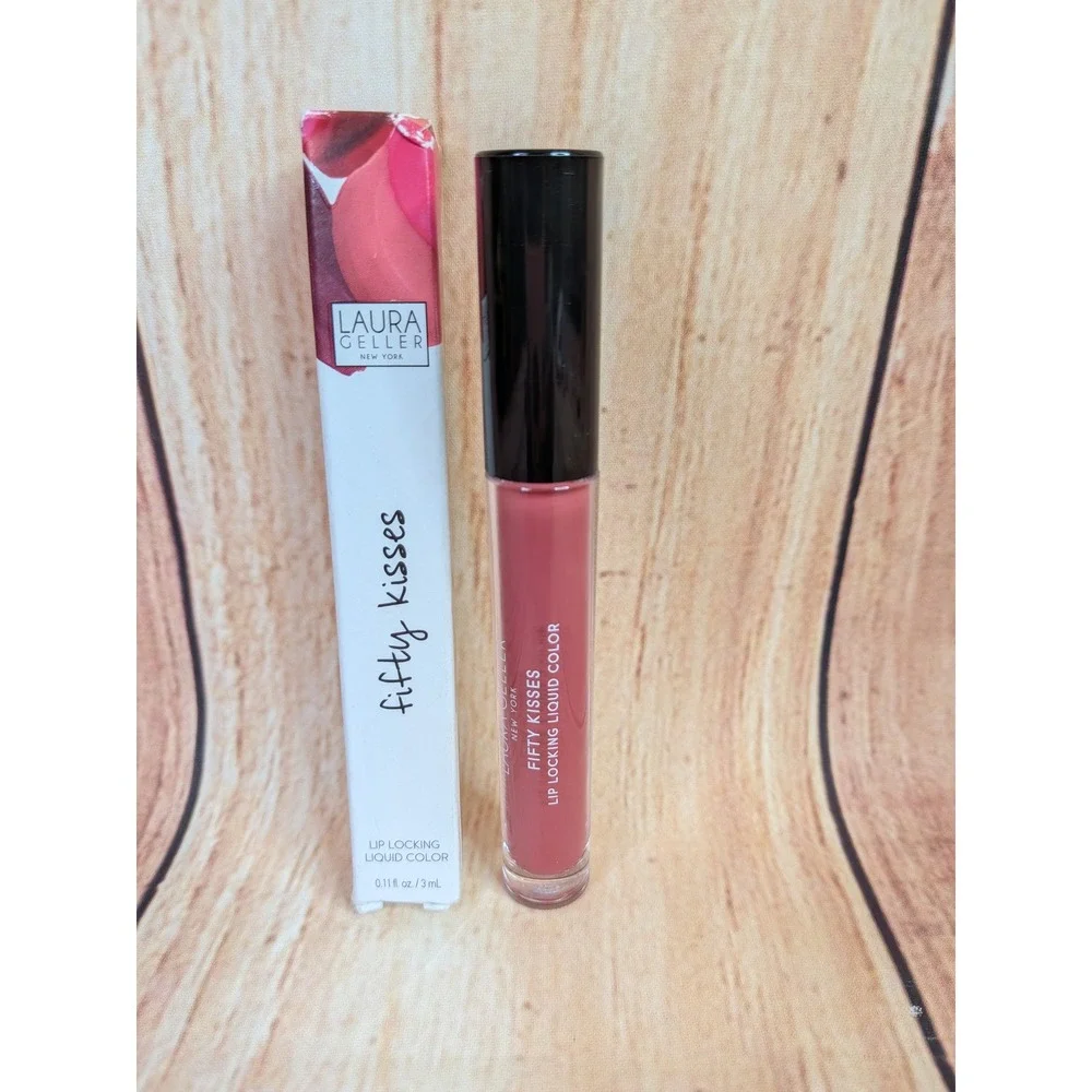 Laura Geller Fifty‎ Kisses Lip Locking Liquid Color Ravishing Rose 0.11 oz